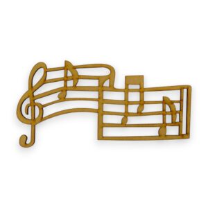 Figura calada pentagrama 40 cm. MDF 3mm