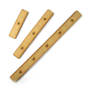 Soporte para varilla pabilo 8 cm. 1 perforacion MDF 3mm