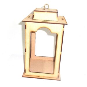Farol rectangular mediano 17x17x25 cm. MDF 3mm