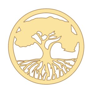 Figura calada mandala arbol de la vida 50 cm. MDF 3mm