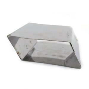 Molde de acero inoxidable rombo grande lado 9 cm. alt. 5 cm. V55