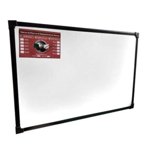 Pizarra blanca marco metal 60x80cm. para marcadores