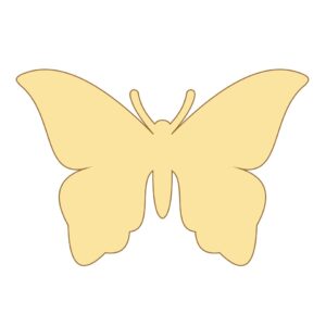 Silueta para mosaiquismo 30 cm. MDF 5mm - N° 3 Mariposa