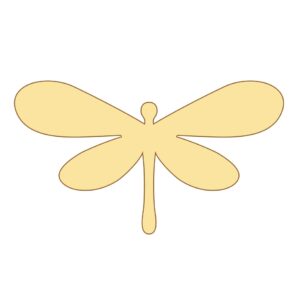 Silueta para mosaiquismo 30 cm. MDF 5mm - N° 4 Libelula
