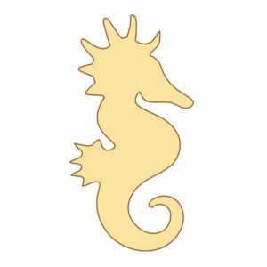 Silueta para mosaiquismo 30 cm. MDF 5mm - N° 7 Caballito de mar