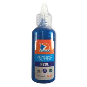 Adhesivo con glitter Ezco x21gr - Azul