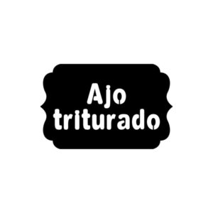 Vinilos serie E - Especias y varios 3,5x5 cm. - Ajo triturado