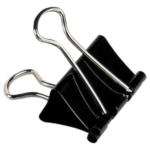 Clip aprieta papel binder color negro 32mm