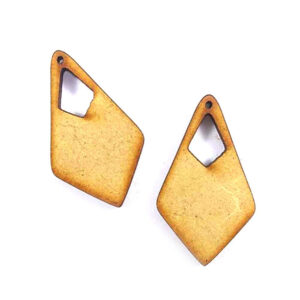 Aritos para pintar x2u. medida 5cm. MDF 3mm - Mod 5