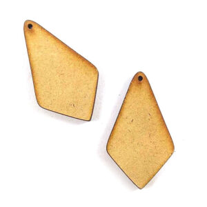Aritos para pintar x2u. medida 5cm. MDF 3mm - Mod 6
