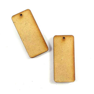 Aritos para pintar x2u. medida 5cm. MDF 3mm - Mod 8