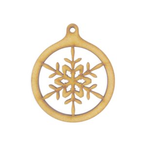 Bolita navideña calada 7 cm MDF 3mm - Nº 10