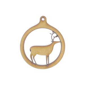 Bolita navideña calada 7 cm MDF 3mm - Nº 13