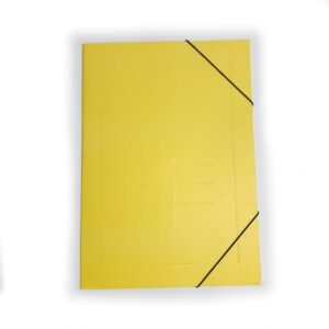 Carpeta de dibujo con elastico oficio colores - Amarillo