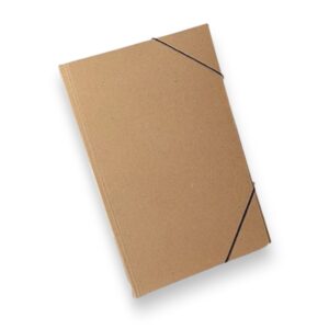 Carpeta de dibujo con elastico oficio marron