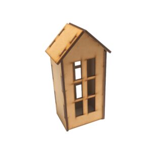 Casita mini navideña x1 u. MDF 3mm N° 3