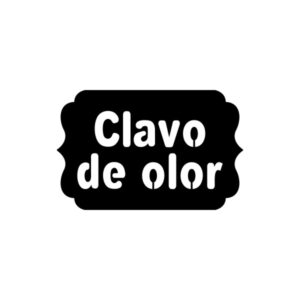 Vinilos serie E - Especias y varios 3,5x5 cm. - Clavo de olor
