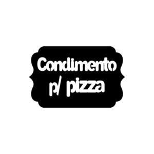 Vinilos serie E - Especias y varios 3,5x5 cm. - Condimento para pizza