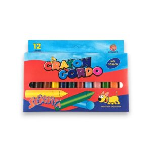 Cerotes crayones gordos x12 colores