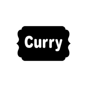 Vinilos serie E - Especias y varios 3,5x5 cm. - Curry
