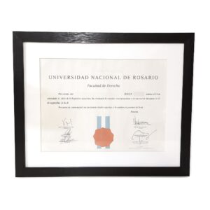 Marco diploma tamaño A3 30x42cm varilla plana 3cm passepartout 5cm