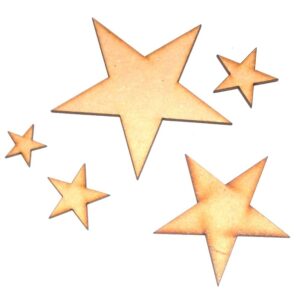 Forma simple 2 cm. MDF 3mm - Estrella
