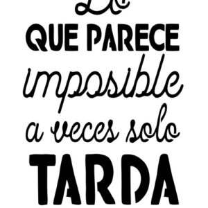 Vinilos serie F - Frases para frascos 6x9 cm. - Modelo Nº 23