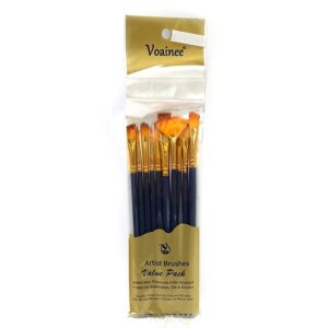 Set de pinceles sinteticos x10 u. cabo colores