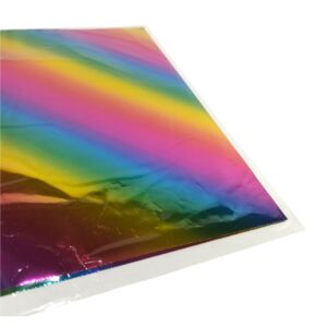 Foil efecto metalico 20x25cm. x10 hojas - Arcoiris