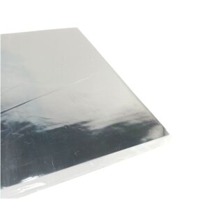 Foil efecto metalico 20x25cm. x10 hojas - Acero