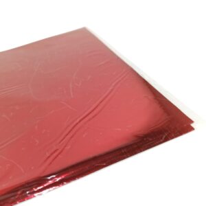Foil efecto metalico 64x200cm. rollo un color - Rojo