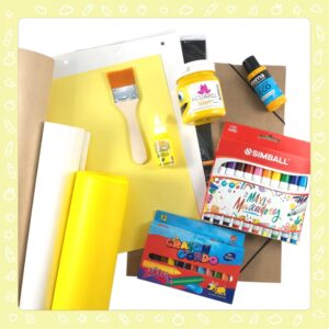 Kit vuelta a clases jardin libreria completo amarillo