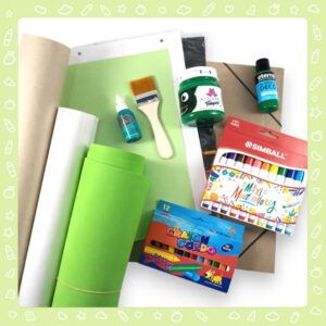 Kit vuelta a clases jardin libreria completo verde