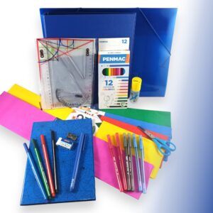 Kit vuelta a clases primaria libreria completo azul