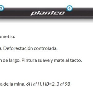 Lapiz de graduacion Plantec madera de tilo hexagonal HB=2