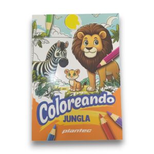 Cuaderno para colorear Plantec Coloreando 16 dibujos A4 - Jungla