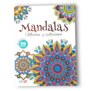Libro mandalas colorear 96hs 21x27cm - Medita y reflexiona