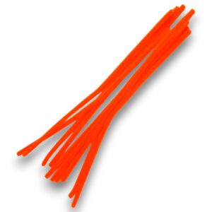 Limpia pipas x100 u. colores comunes 30cm. - Naranja fluo