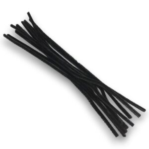 Limpia pipas x10 u. colores comunes 30cm. - Negro