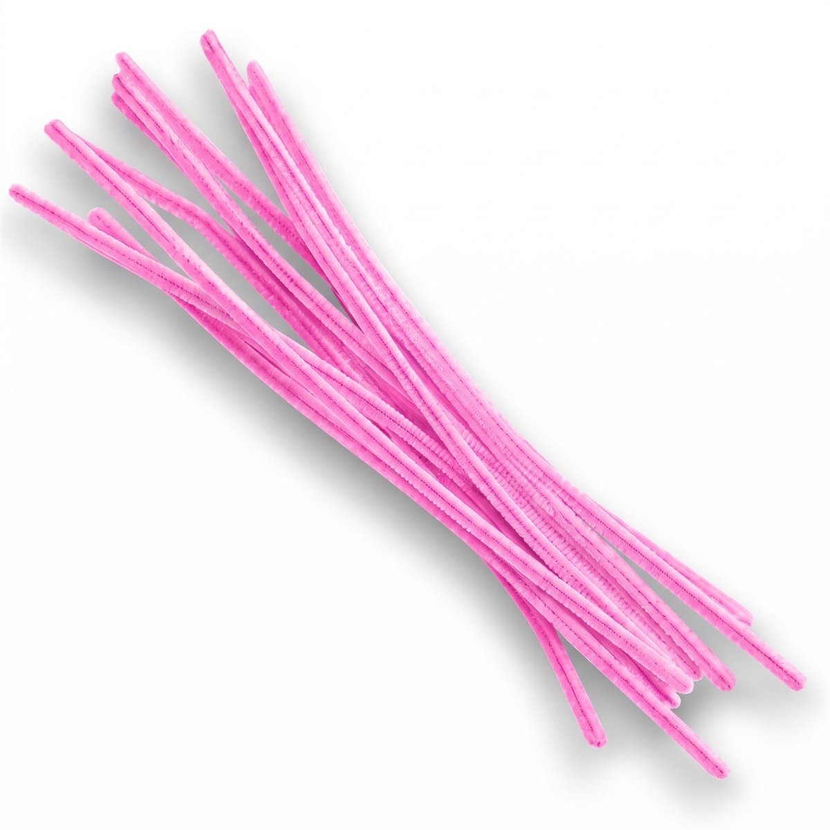 Limpia pipas x100 u. colores comunes 30cm. - Rosa