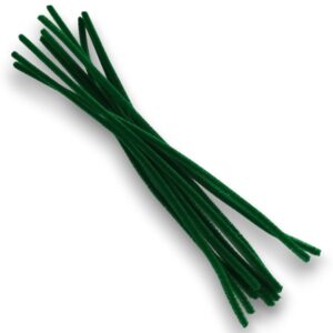 Limpia pipas x10 u. colores comunes 30cm. - Verde oscuro