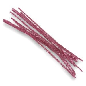 Limpia pipas x10 u. colores metalizados 30cm. - Rosa