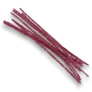 Limpia pipas x10 u. colores metalizados 30cm. - Rosa