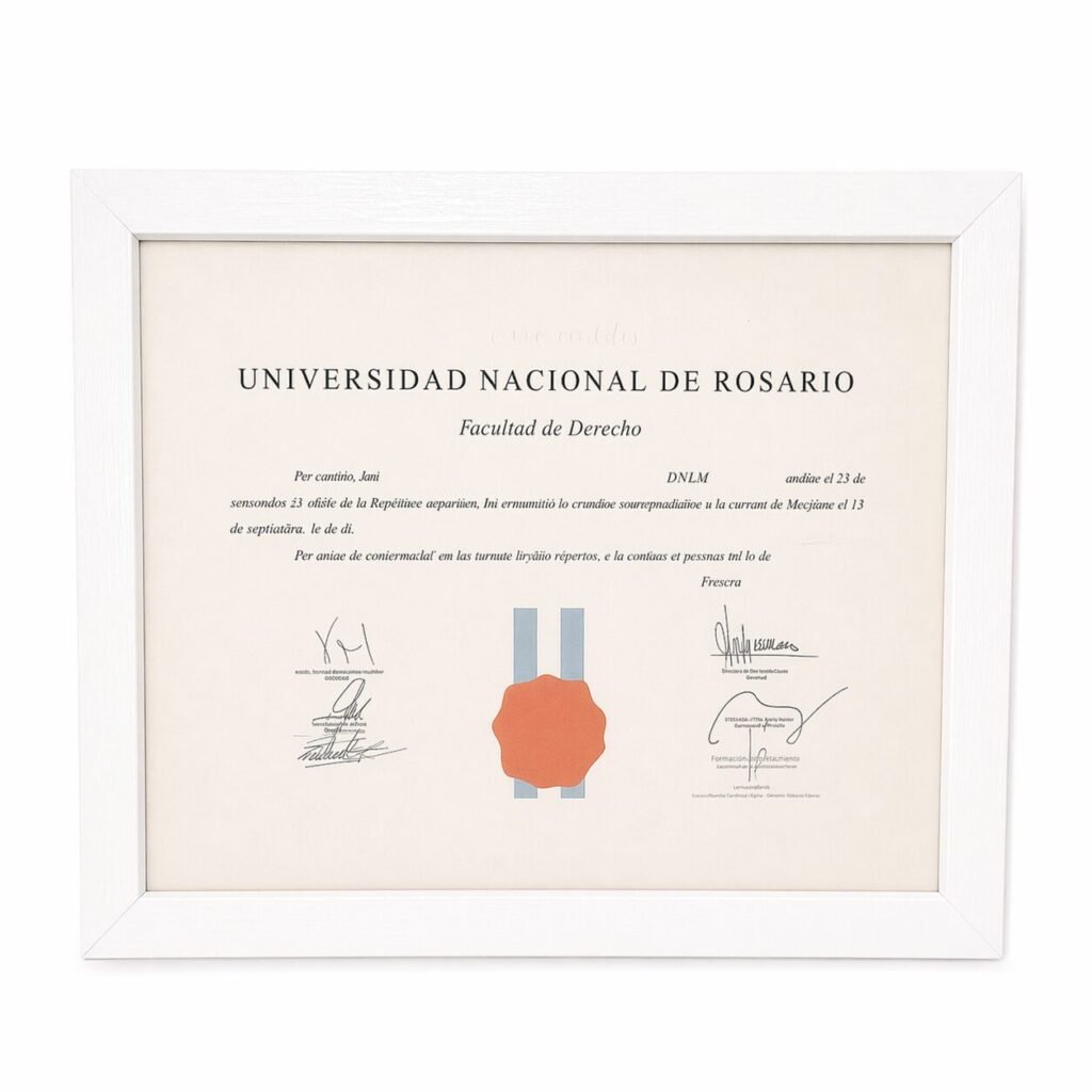 Marco diploma tamaño A3 30x42cm varilla plana 3cm - Blanco