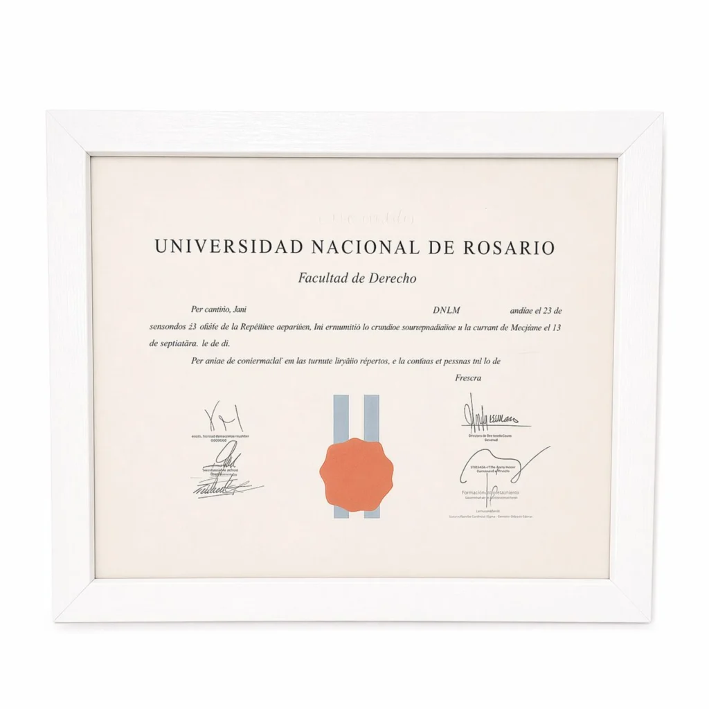 Marco diploma tamaño A3 30x42cm varilla plana 3cm - Blanco