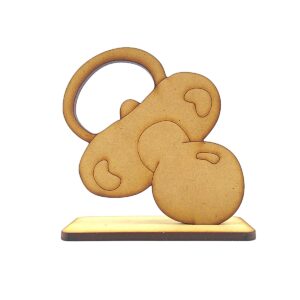 Figura con pie 8 cm. Bautismo N° 11 Chupete