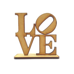 Figura con pie 8 cm. Romantico N° 18 Love