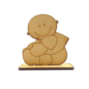Figura con pie 8 cm. Bautismo N° 9 Bebe