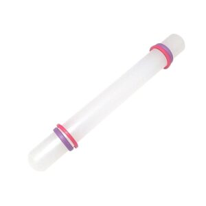 Palo de amasar porcelana fria 23 cm. con goma niveladora