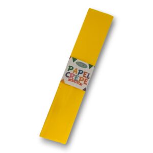 Papel crepe x10 hojas 200x50cm color tradicional - Amarillo